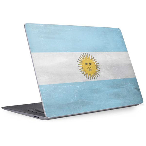 Argentina Flag Distressed Surface Laptop 3 13.5in Skin