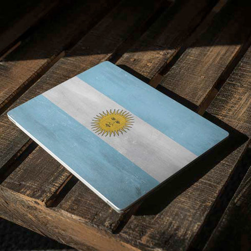Argentina Flag Distressed Surface Laptop 3 13.5in Skin