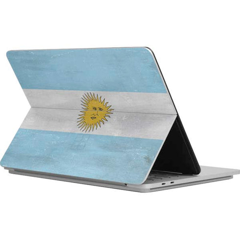 Argentina Flag Distressed Surface Laptop Studio Skin