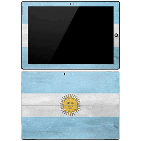 Argentina Flag Distressed Surface Pro 3 Skin