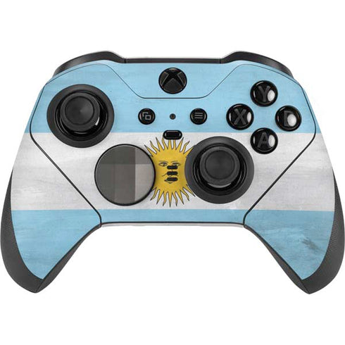 Argentina Flag Distressed Xbox Elite Wireless Controller Series 2 Skin