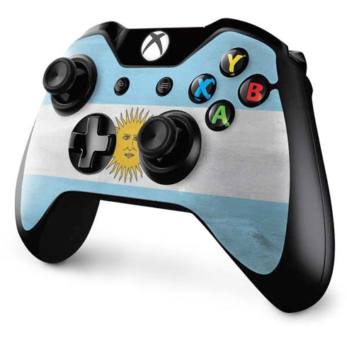 Argentina Flag Distressed Xbox One Controller Skin