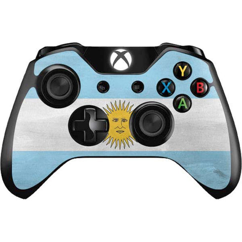 Argentina Flag Distressed Xbox One Controller Skin