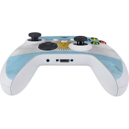 Argentina Flag Distressed Xbox Series S Controller Skin