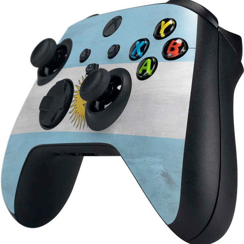 Argentina Flag Distressed Xbox Series X Controller Skin