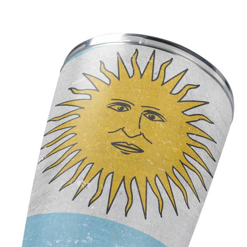 Argentina Flag Distressed Yeti 20oz Tumbler Skin