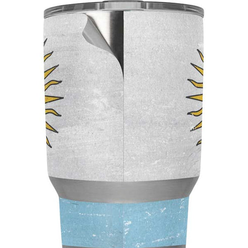Argentina Flag Distressed Yeti 20oz Tumbler Skin