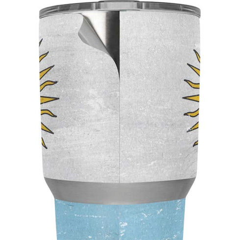 Argentina Flag Distressed Yeti 30oz Rambler Tumbler Skin
