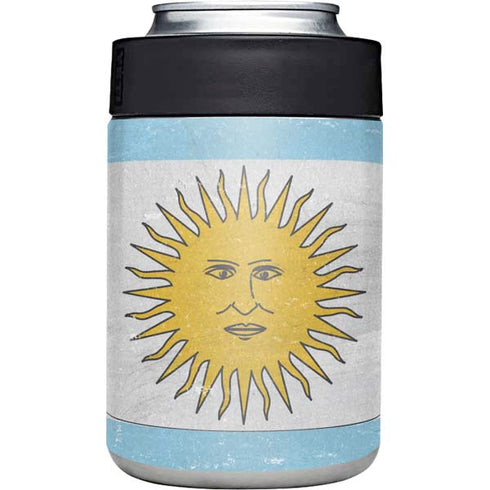 Argentina Flag Distressed Yeti Colster Can Insulator  Skin