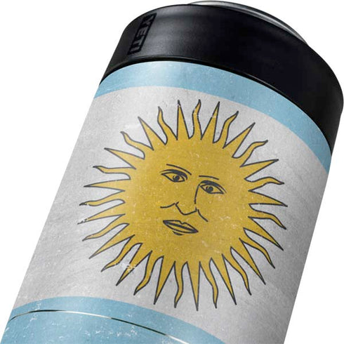 Argentina Flag Distressed Yeti Colster Can Insulator  Skin