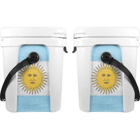 Argentina Flag Distressed YETI Roadie 24 Hard Cooler Skin