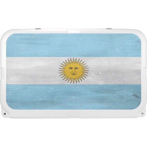 Argentina Flag Distressed YETI Tundra 45 Hard Cooler Skin