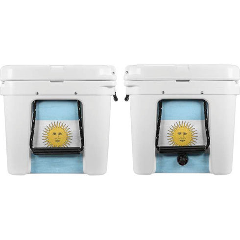 Argentina Flag Distressed YETI Tundra 75 Hard Cooler Skin