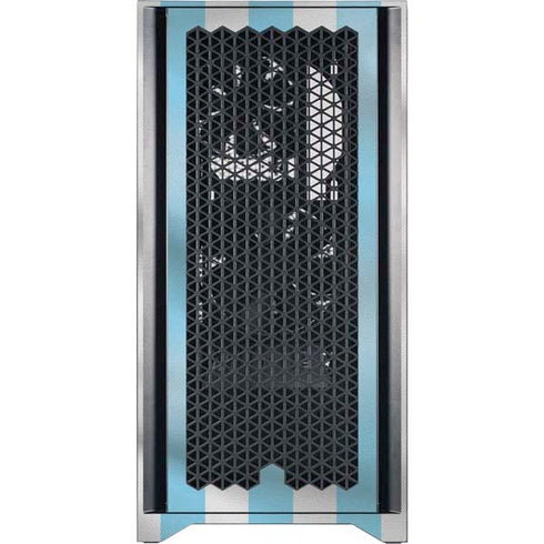 Argentina Soccer Flag Corsair 4000D Tempered Glass Mid-Tower ATX Case Skin