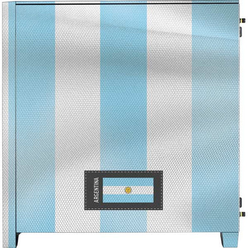 Argentina Soccer Flag Corsair 4000D Tempered Glass Mid-Tower ATX Case Skin