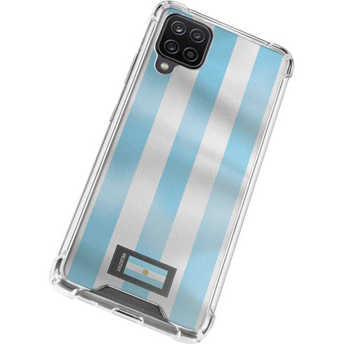Argentina Soccer Flag Galaxy A12 Clear Case