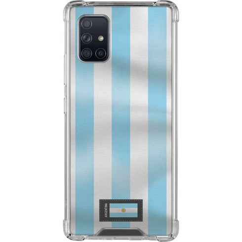 Argentina Soccer Flag Galaxy A71 5G Clear Case