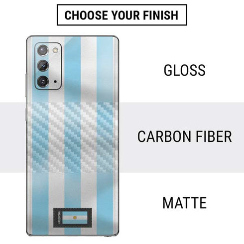 Argentina Soccer Flag Galaxy Note20 5G Skin