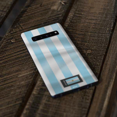 Argentina Soccer Flag Galaxy S10 Plus Skin
