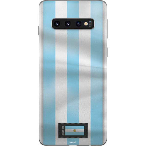 Argentina Soccer Flag Galaxy S10 Skin