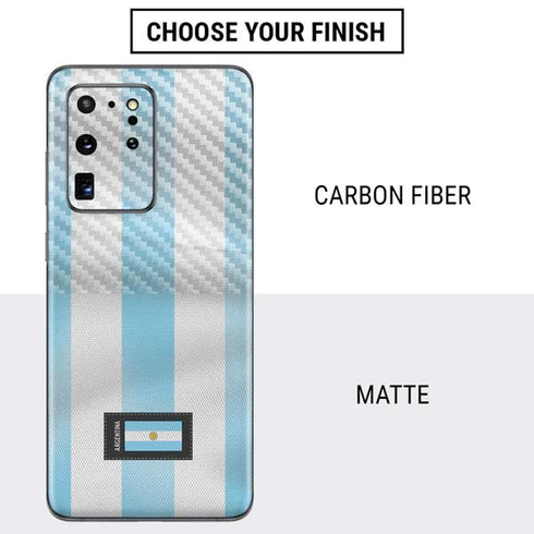 Argentina Soccer Flag Galaxy S20 Ultra 5G Skin