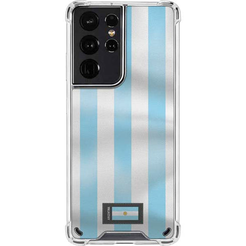 Argentina Soccer Flag Galaxy S21 Ultra 5G Clear Case