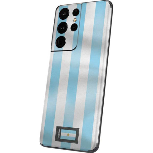 Argentina Soccer Flag Galaxy S21 Ultra 5G Skin