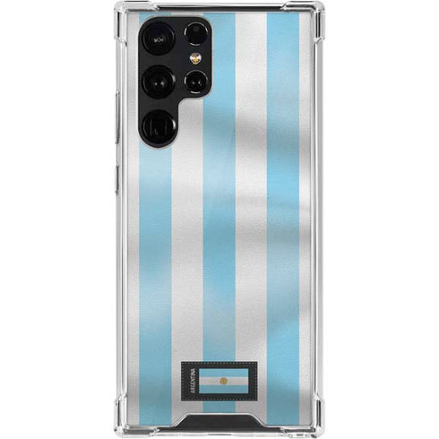 Argentina Soccer Flag Galaxy S22 Ultra Clear Case