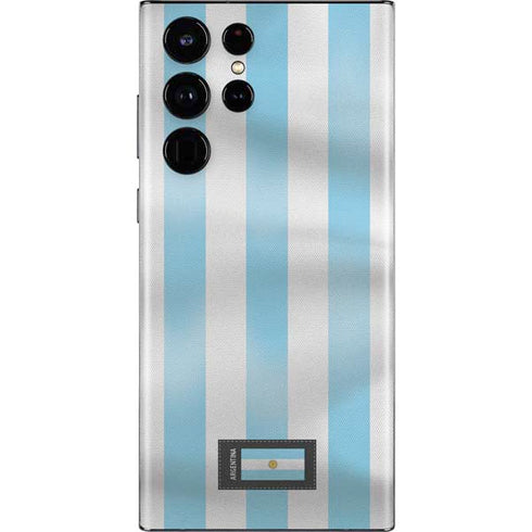 Argentina Soccer Flag Galaxy S22 Ultra Skin