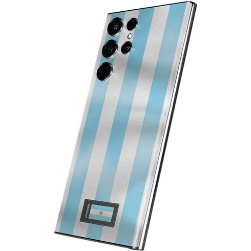 Argentina Soccer Flag Galaxy S22 Ultra Skin