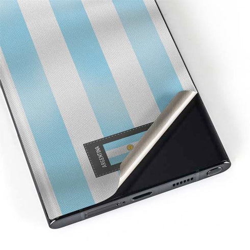Argentina Soccer Flag Galaxy S22 Ultra Skin