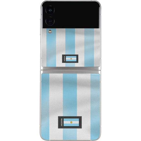 Argentina Soccer Flag Galaxy Z Flip4 5G Skin