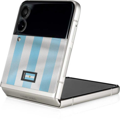 Argentina Soccer Flag Galaxy Z Flip4 5G Skin