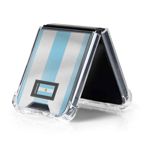 Argentina Soccer Flag Galaxy Z Flip5 5G Clear Case