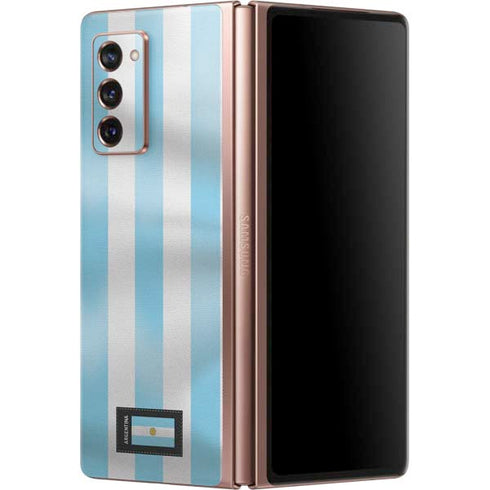 Argentina Soccer Flag Galaxy Z Fold2 5G Skin