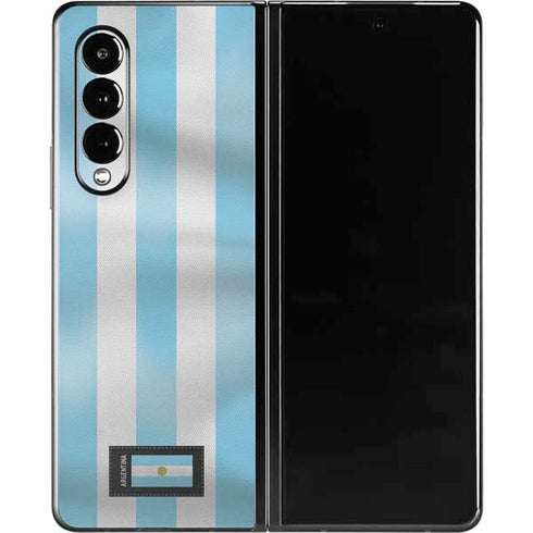 Argentina Soccer Flag Galaxy Z Fold3 5G Skin