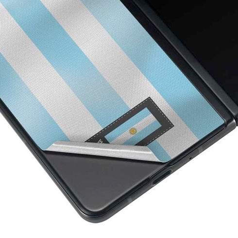 Argentina Soccer Flag Galaxy Z Fold3 5G Skin