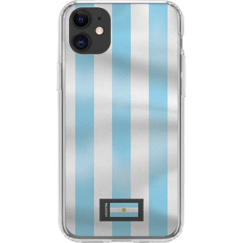 Argentina Soccer Flag iPhone 11 Clear Case