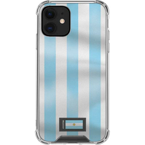 Argentina Soccer Flag iPhone 12 Clear Case