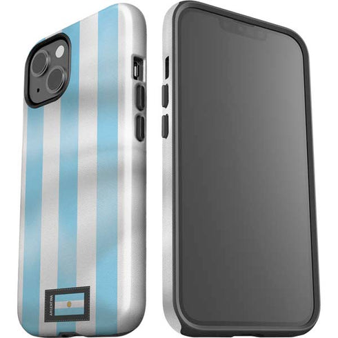Argentina Soccer Flag iPhone 15 Plus Impact Case