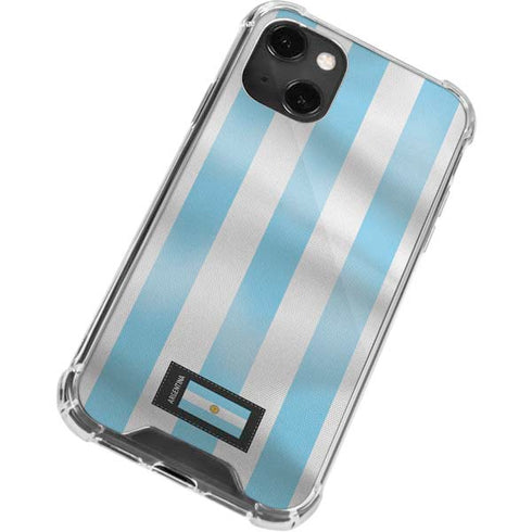 Argentina Soccer Flag iPhone 14 Plus Clear Case