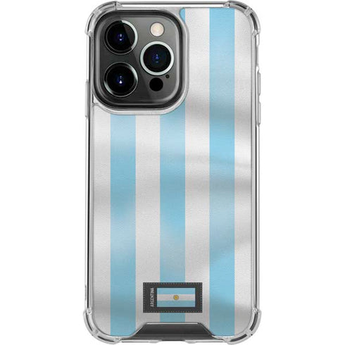 Argentina Soccer Flag iPhone 14 Pro Clear Case