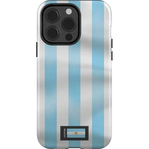 Argentina Soccer Flag iPhone 15 Pro Impact Case