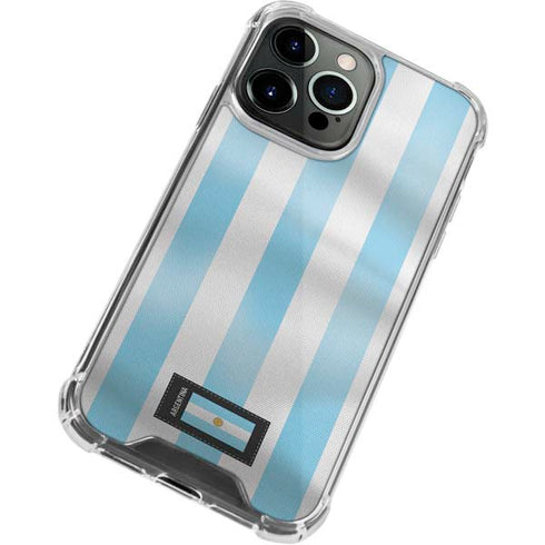 Argentina Soccer Flag iPhone 14 Pro Max Clear Case