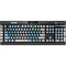 Argentina Soccer Flag K95 RGB PLATINUM Mechanical Gaming Keyboard Skin