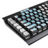 Argentina Soccer Flag K95 RGB PLATINUM Mechanical Gaming Keyboard Skin