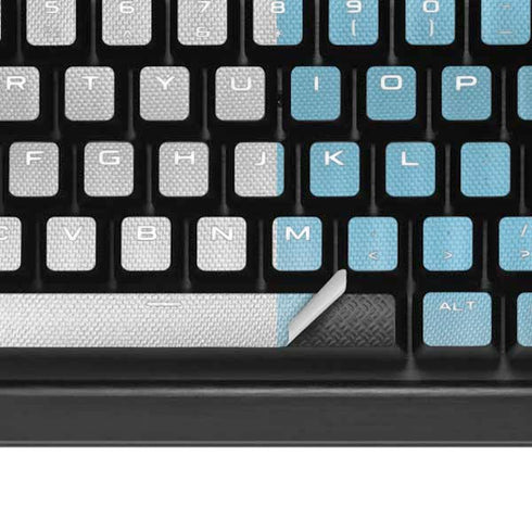 Argentina Soccer Flag K95 RGB PLATINUM Mechanical Gaming Keyboard Skin