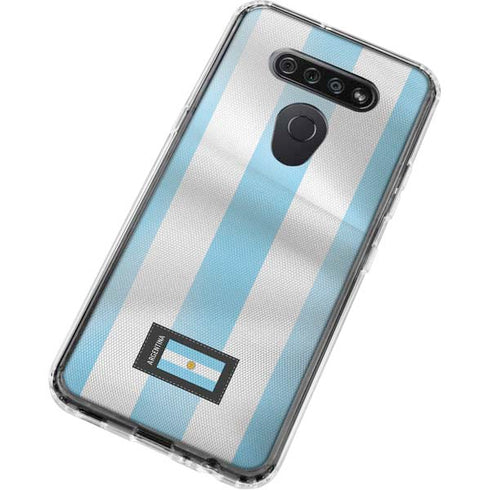 Argentina Soccer Flag LG K51/Q51 Clear Case