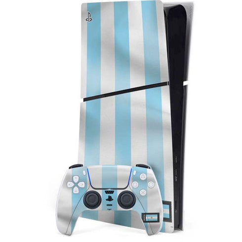 Argentina Soccer Flag PS5 Slim Digital Edition Console Skin