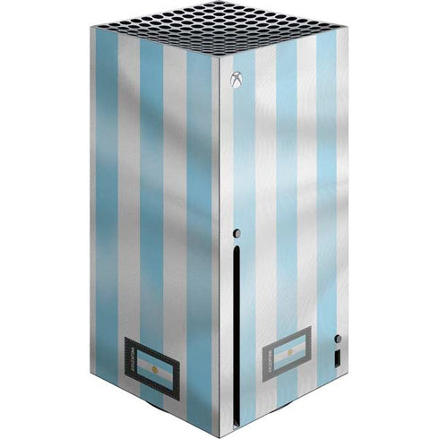 Argentina Soccer Flag Xbox Series X Console Skin